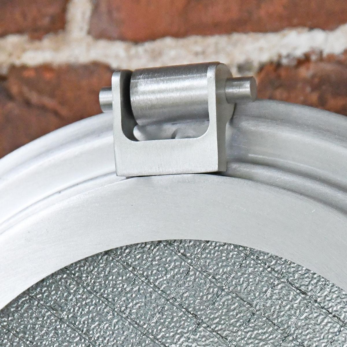Close-up of the Opening on the Classic Bulk Head Style Wall Mounted Light