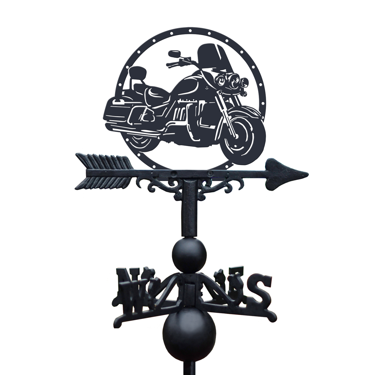 Weathervane with Triumph Motorbike Design Weathervane with Triumph Motorbike Design