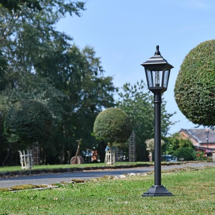 "Clifton" Miniature Lamp Post in Situ in a Garden
