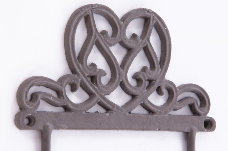 “Madison Park” Heart Design Toilet Roll Holder  “Madison Park” Heart Design Toilet Roll Holder