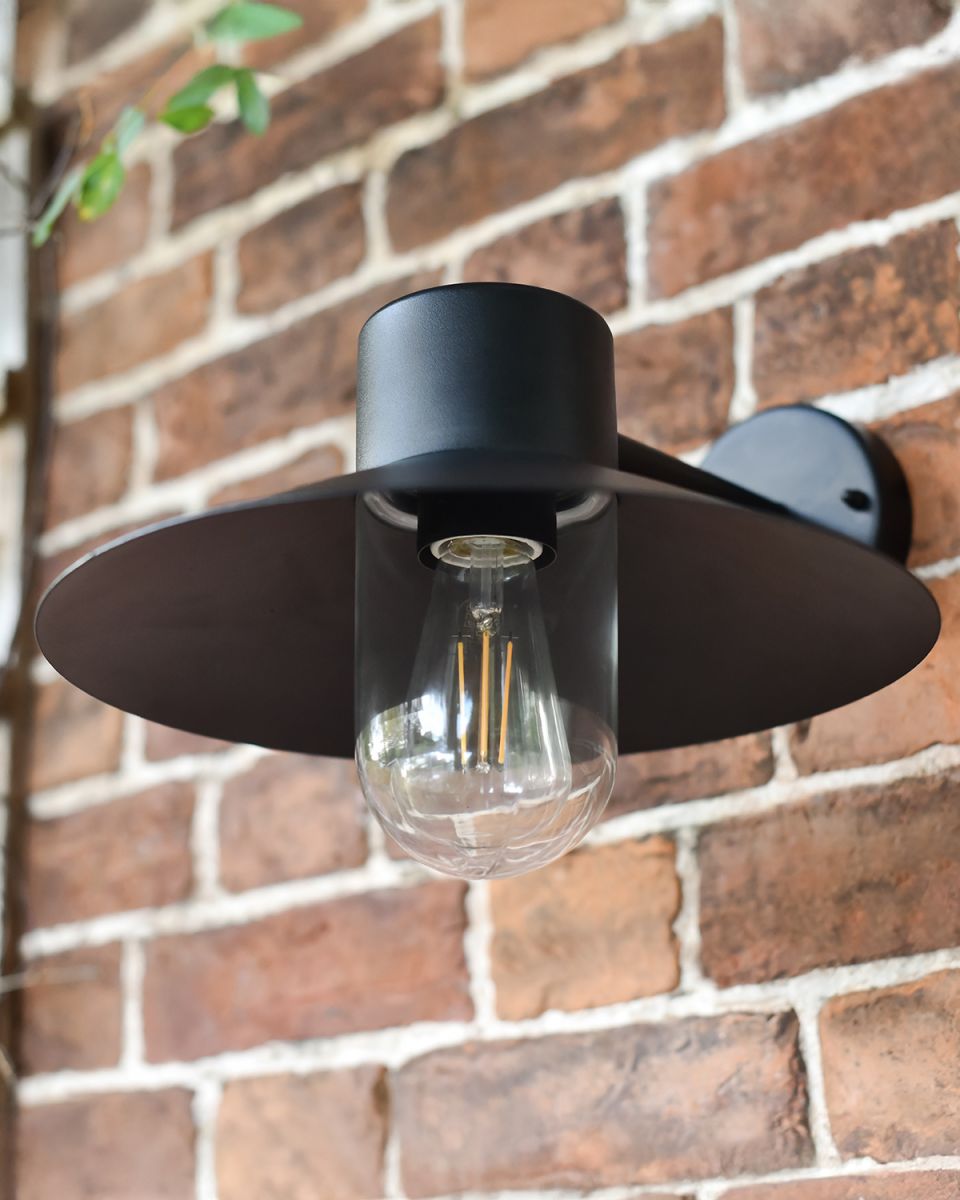 Close-up of the Glass Dome on the Barn Light 