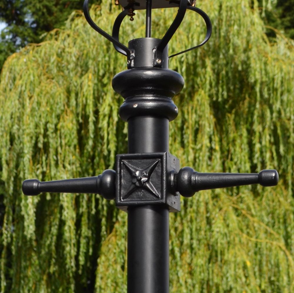 Antique Brass Dorchester Lamp Post & Lantern Set 3.25m