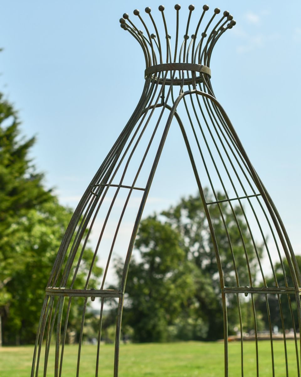 Close up of ornate outdoor arbour