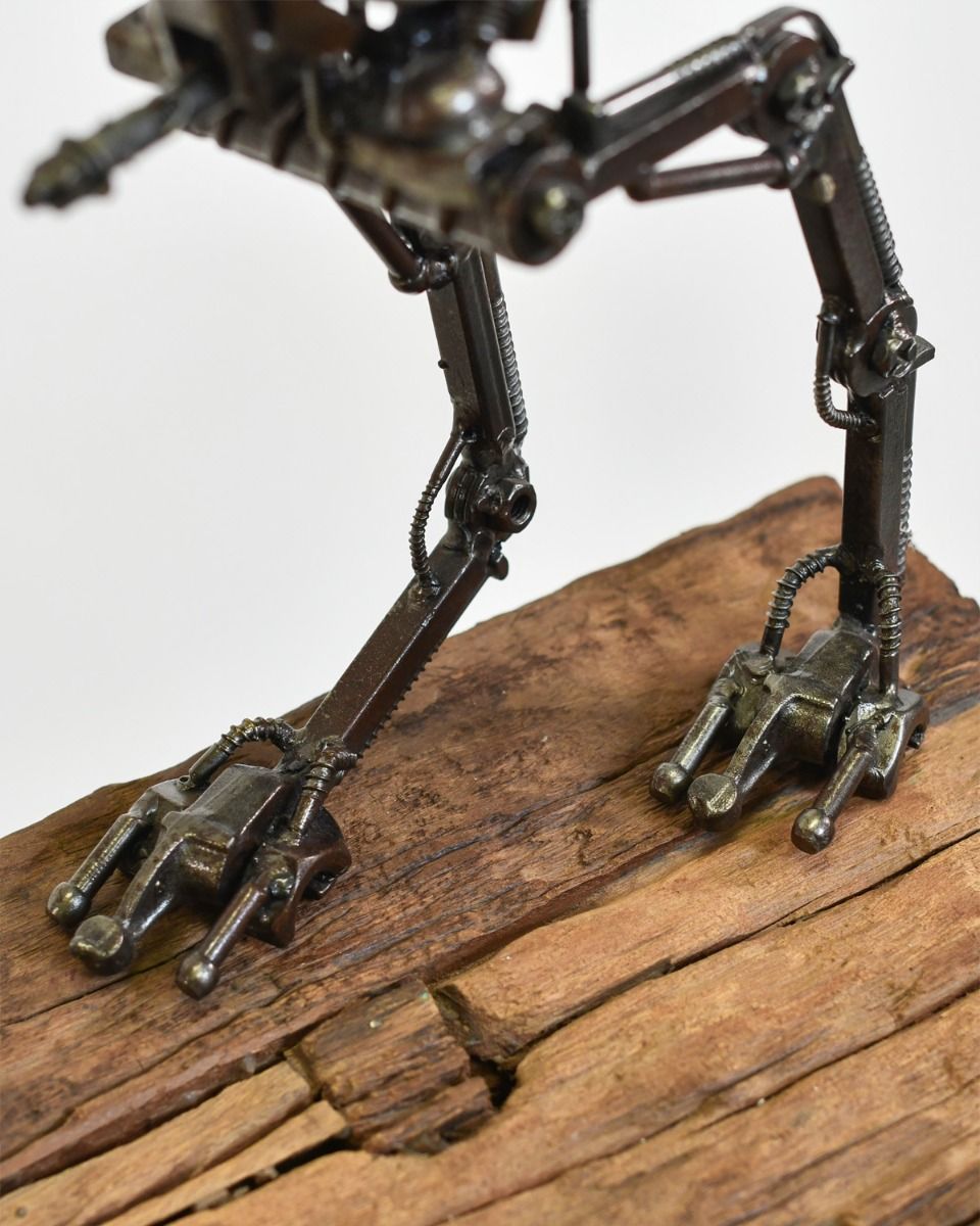 Recycled Metal Legs On Ornament 