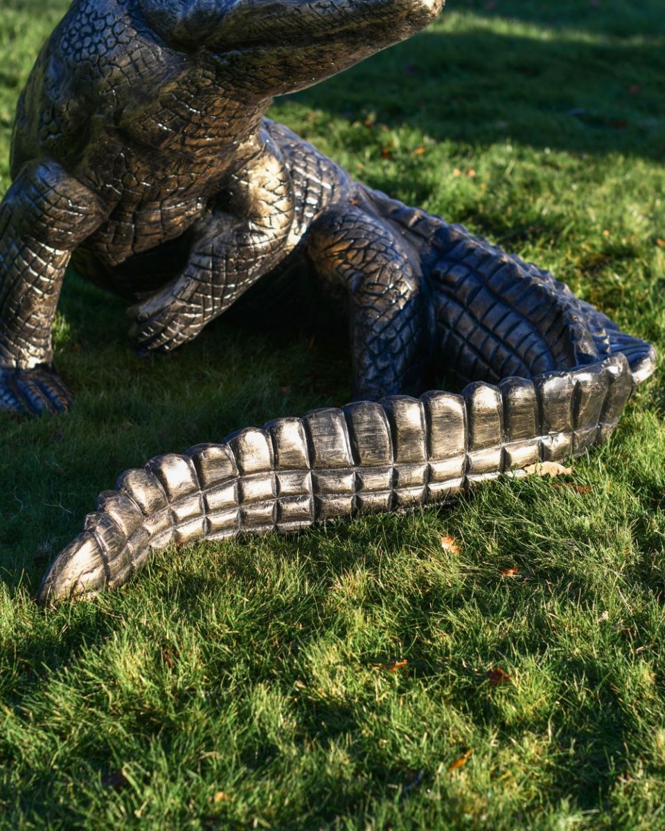 Close up of alligator tail