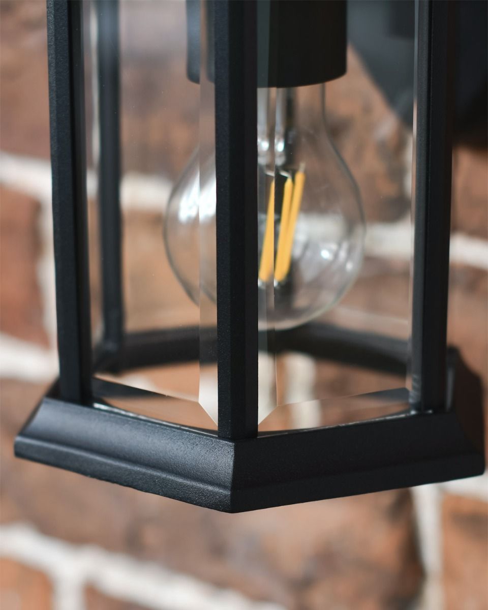 Close Up Of Bulb In Wall Light 