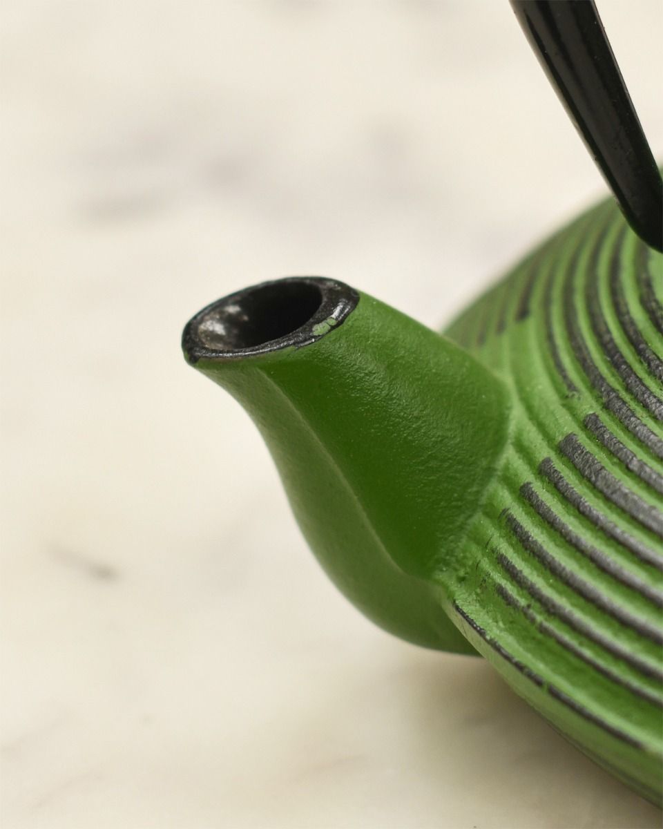 Black and Green Cast Iron Spout