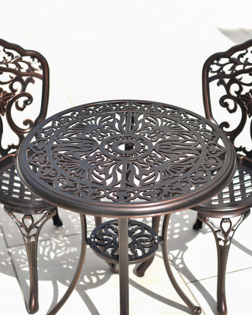 Close Up Of Decorative Garden Table