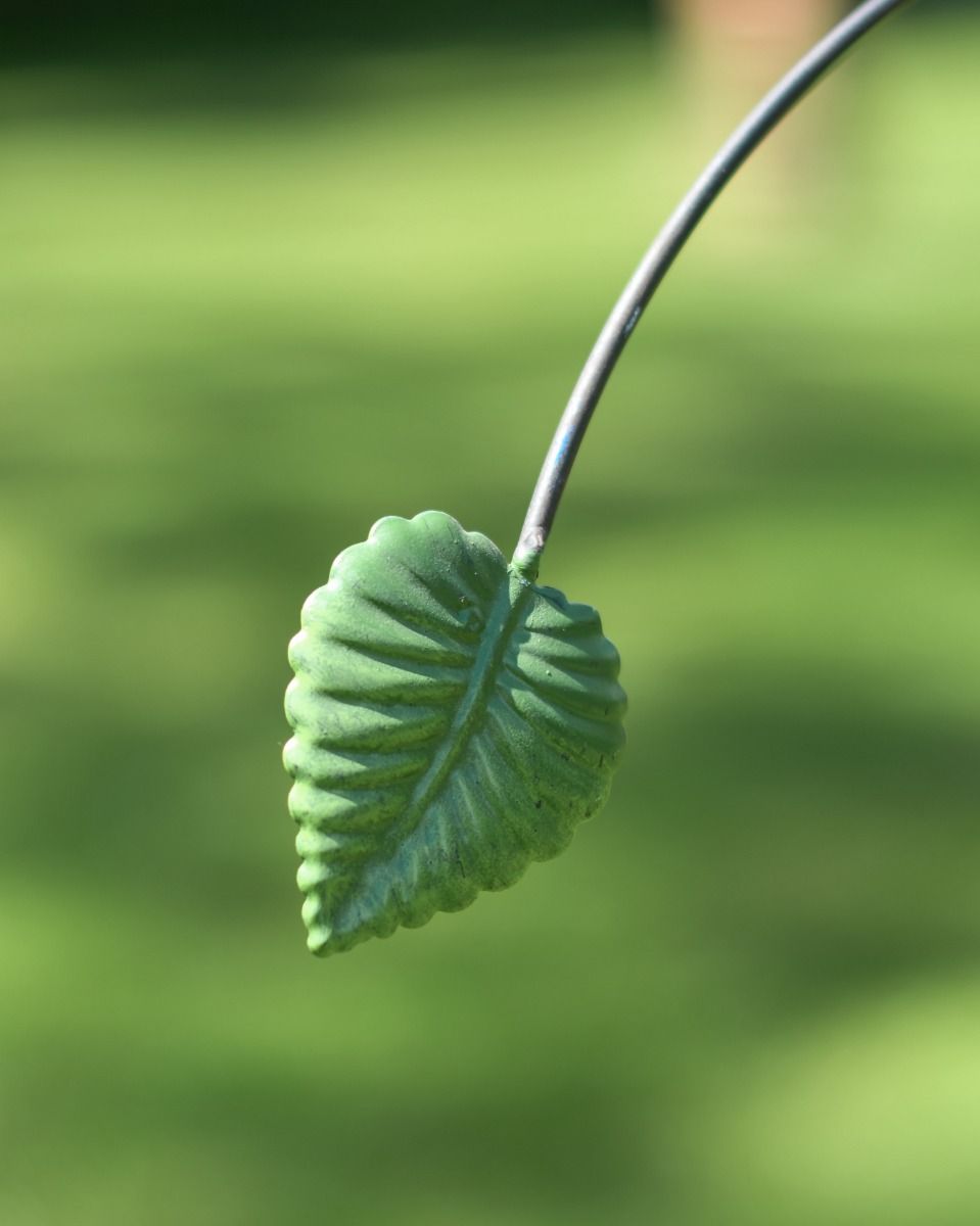 Close up of Detailed Metal Leaf 