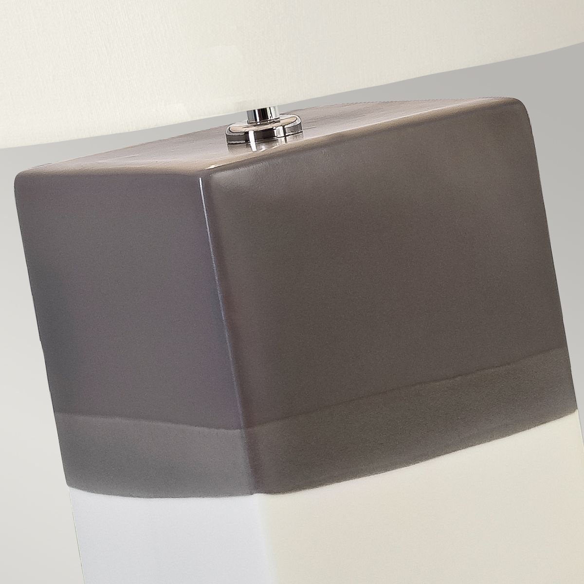  Grey Faux Satin on Lamp 