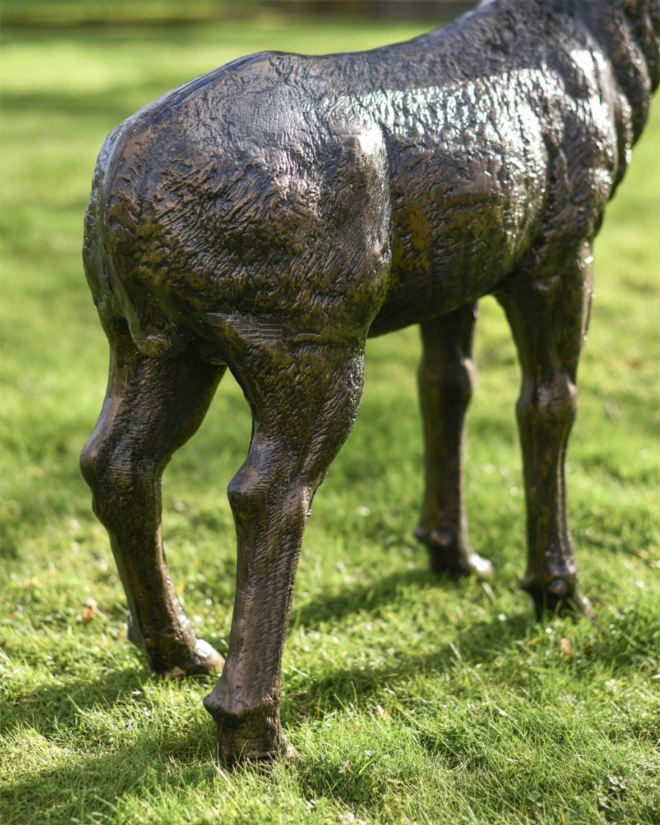 Close Up Of Bronze Finish Doe 