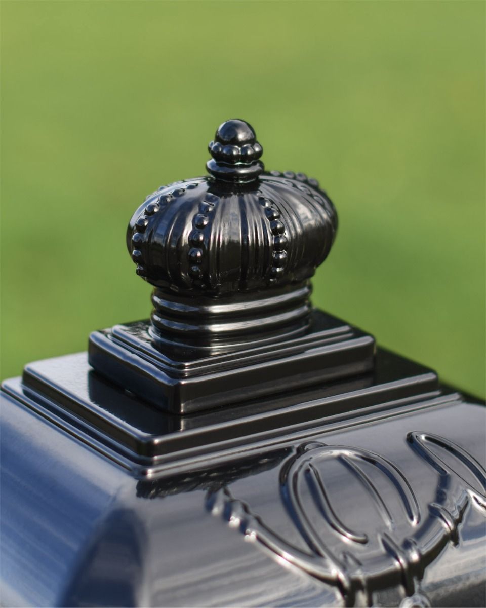Close Up of Black Camden Free Standing Post Box Close Up of Black Camden Free Standing Post Box