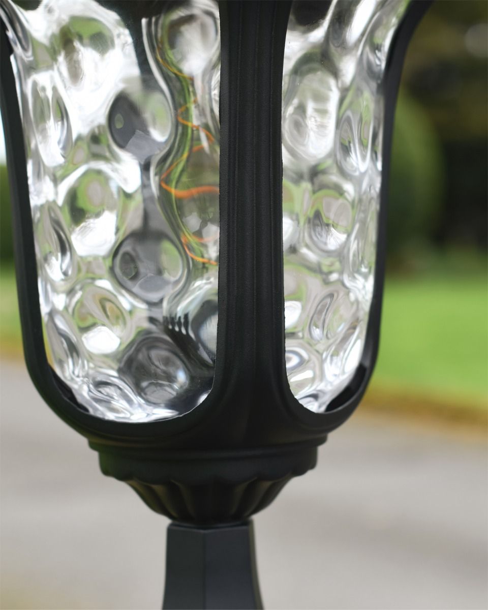 Close up of Textured Glass Light