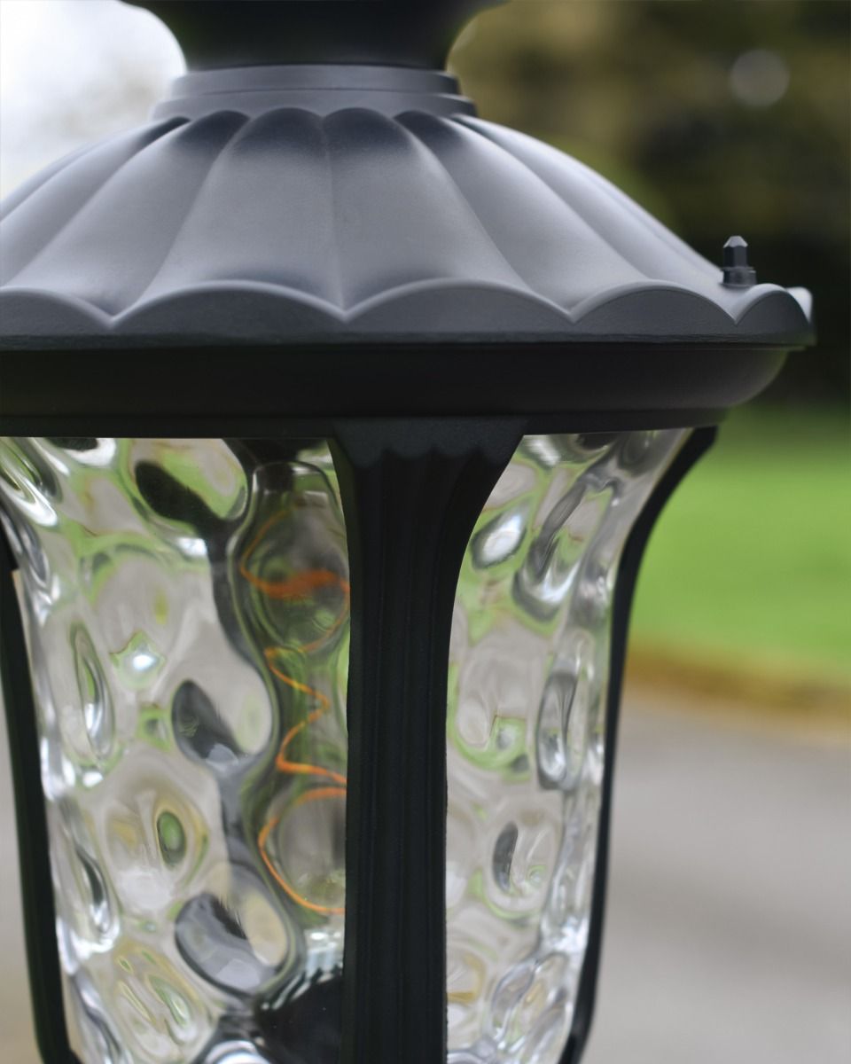 Close Up of Textured Glass and Metal 