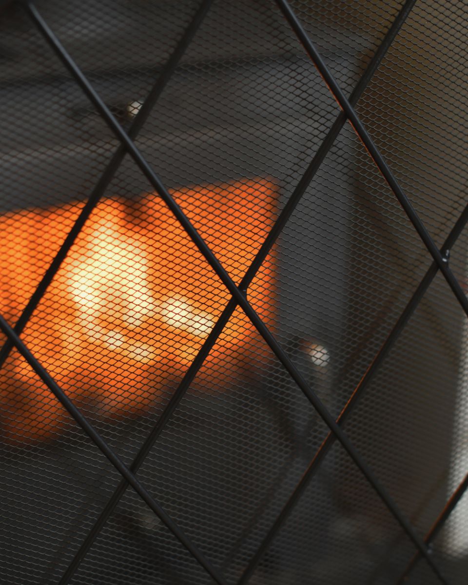 Close Up Of The Ornate Design On Tge Tree Fold Fire Screen
