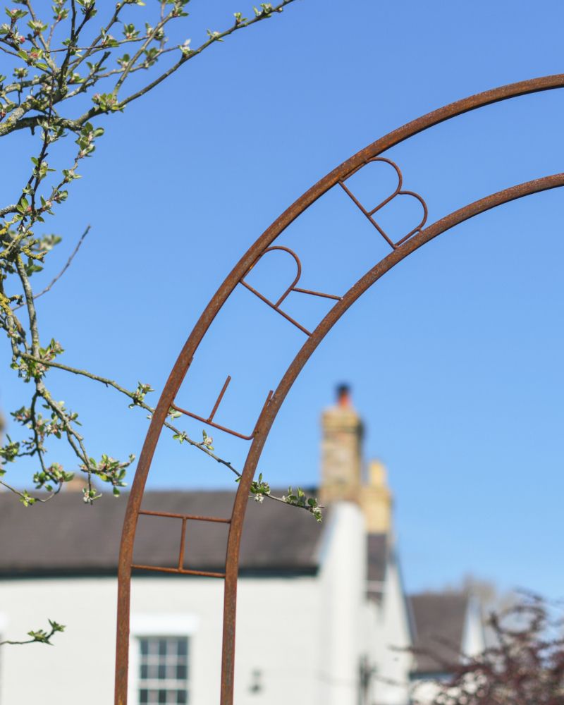 Herb Garden Rustic Rose Arch Ornate Details
