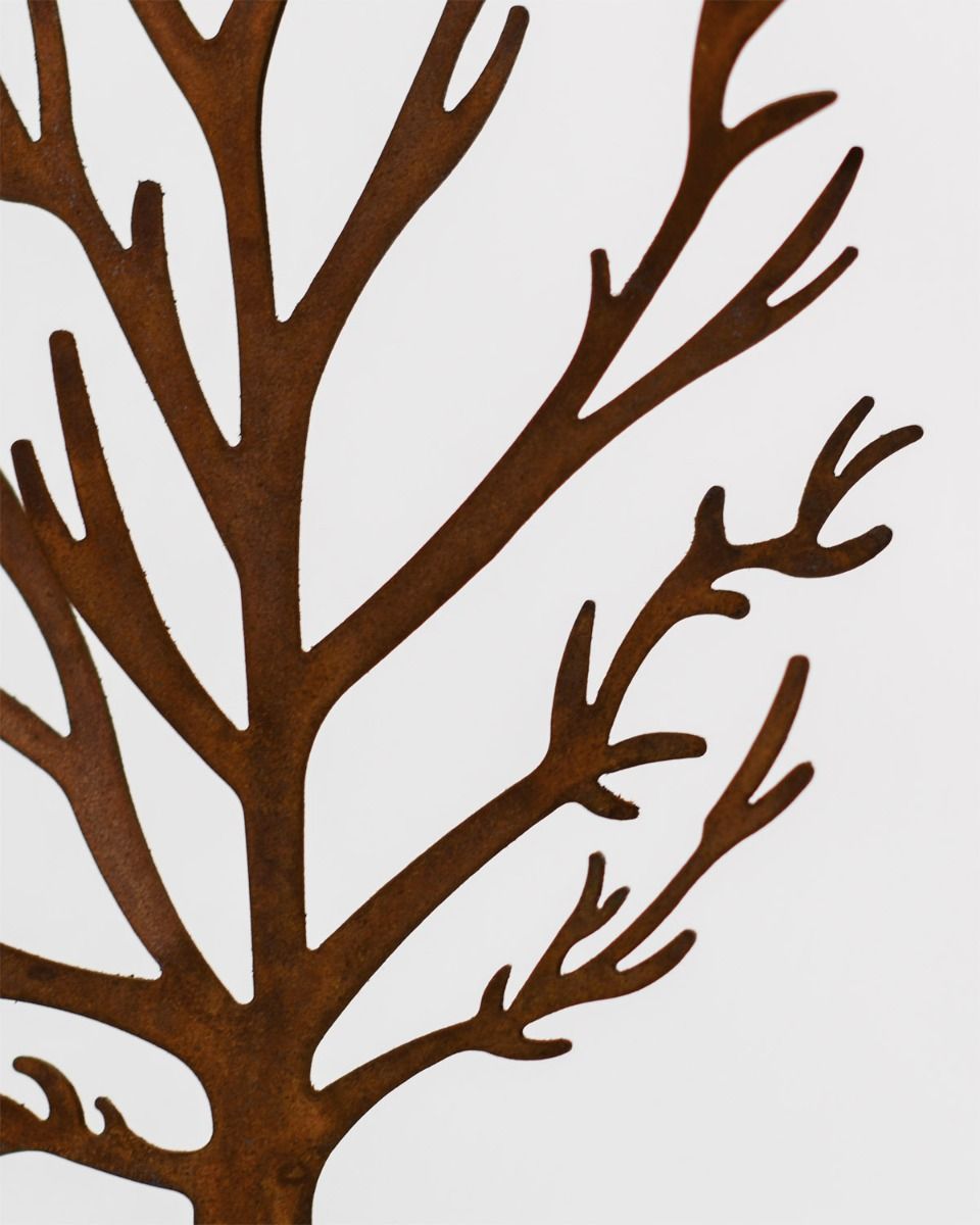 Close up Of Small Rustic Tree Ornament 