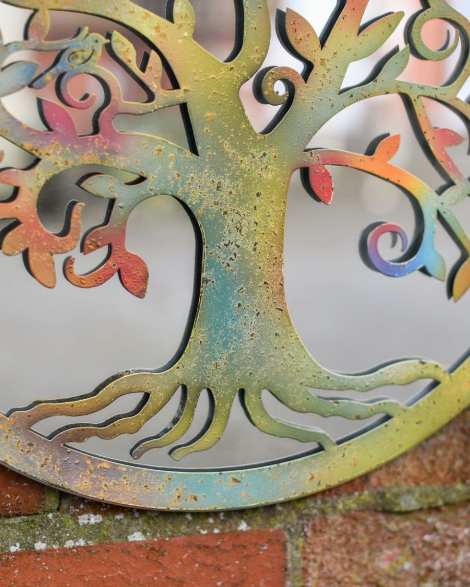 Close up of trunk and mirror