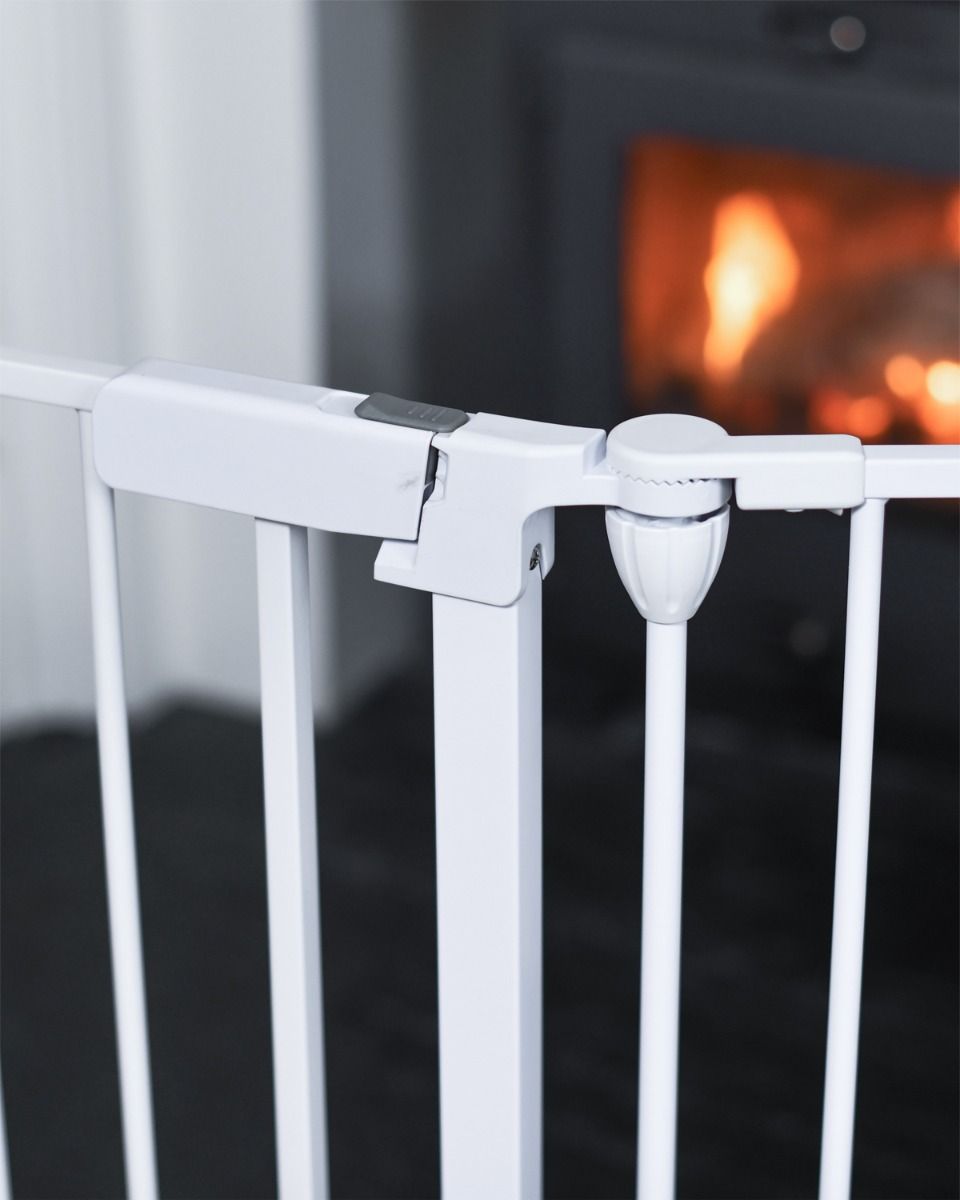 Quick Release For Adults on Child Fire Safety Guard  Quick Release For Adults on Child Fire Safety Guard