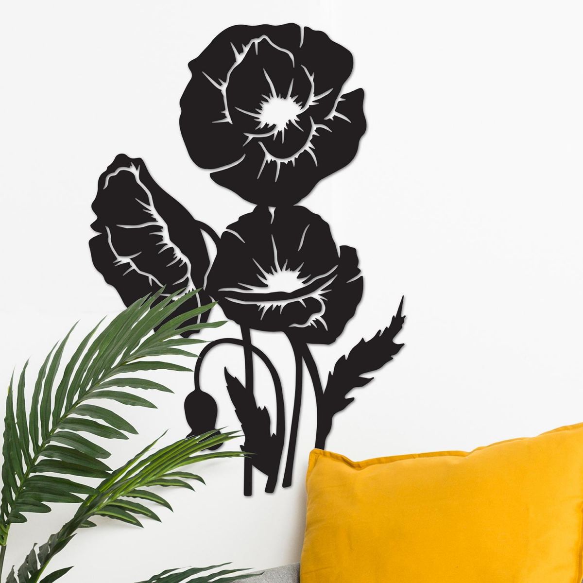 Cluster of Poppies Wall Art in Situ in the Sitting Room