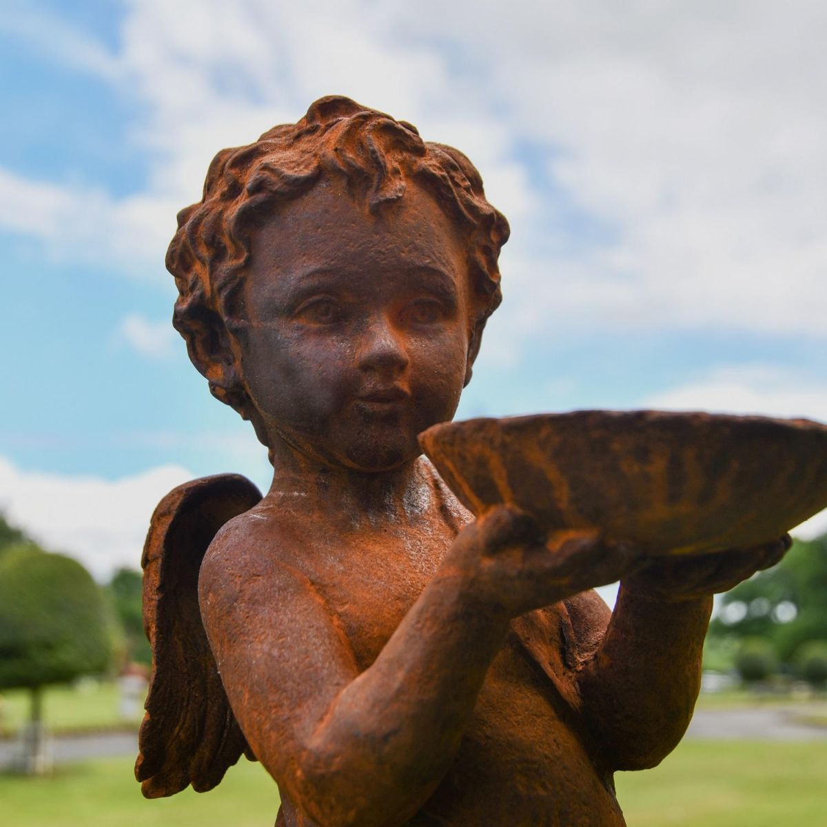 Close up of Winged Cherub  Close up of Winged Cherub