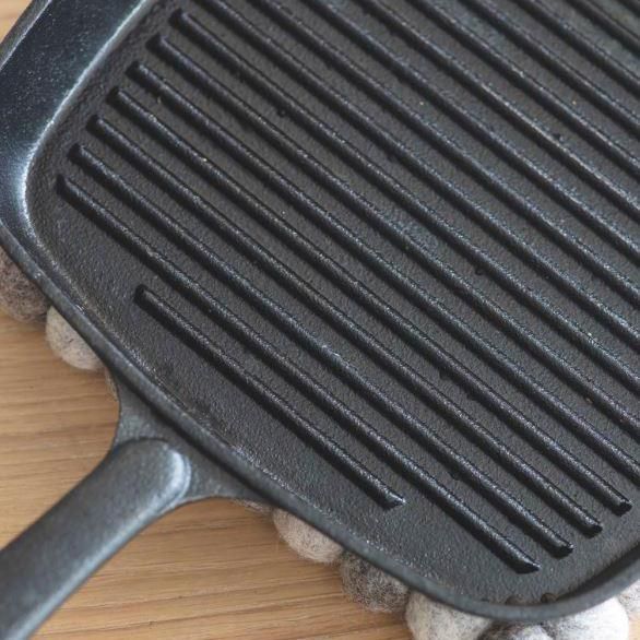 Close-up of the Cast Iron Finish on the Griddle