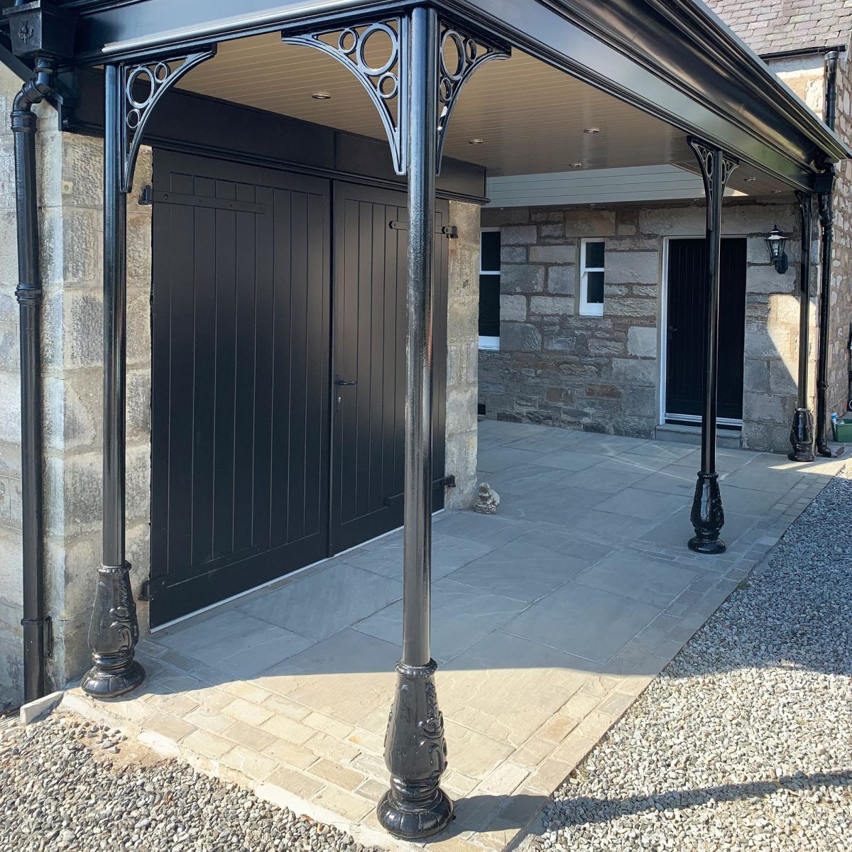 Coalbrookdale Veranda Support Installed In Period Setting
