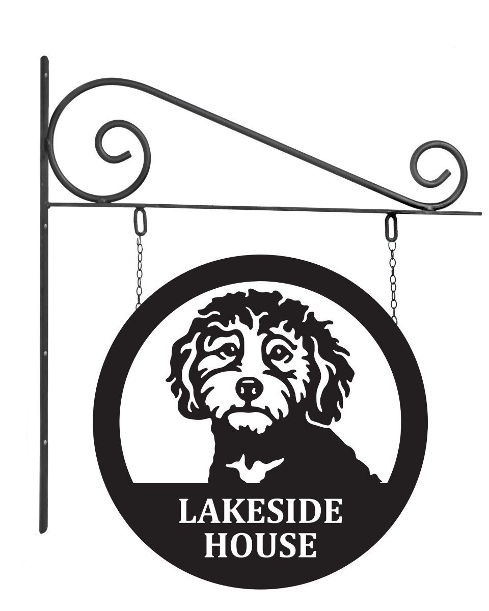 Circular "Cockapoo" Hanging Wall Sign