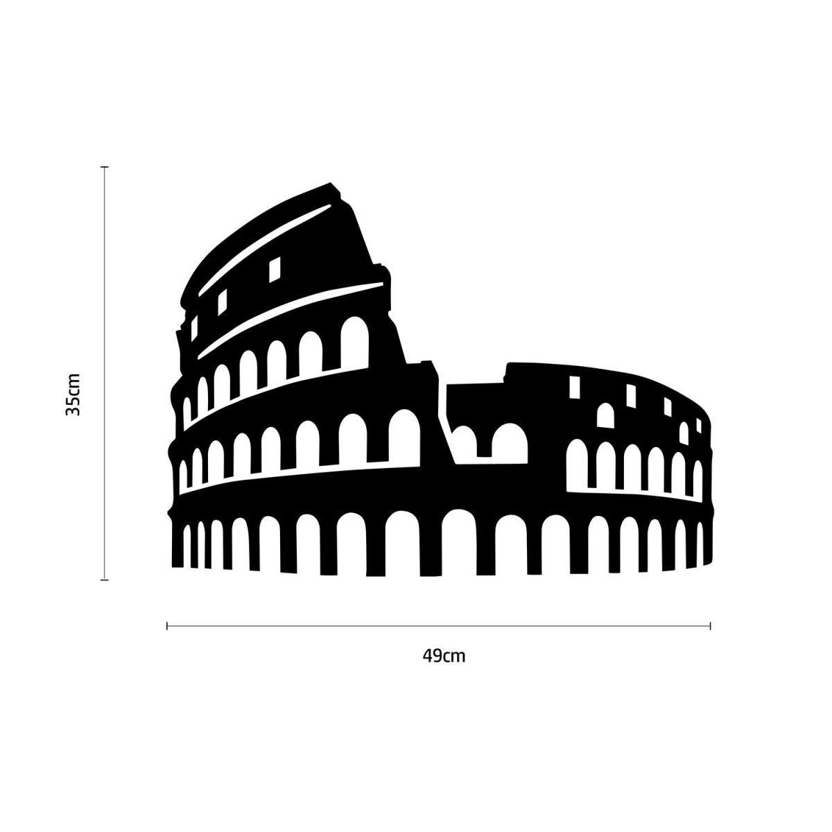 Rome Colosseum Wall Art Dimensions 