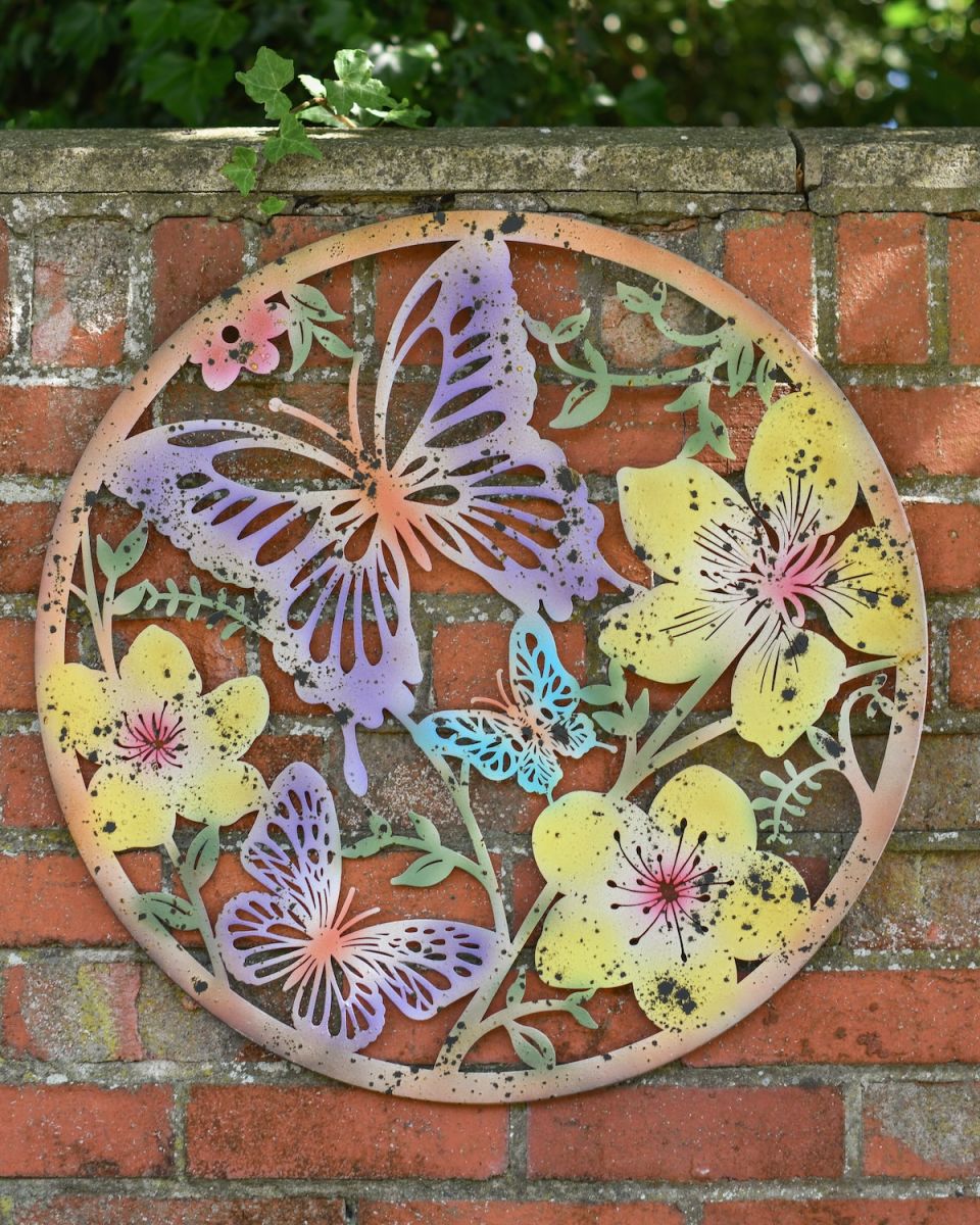 Colourful Butterfly Garden Wall Art Colourful Butterfly Garden Wall Art