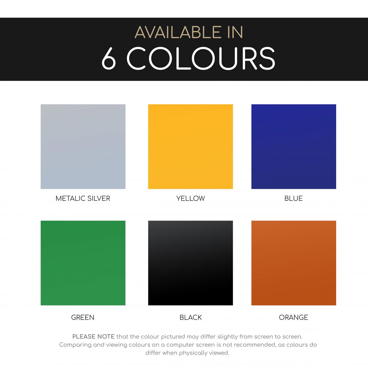 Ram Silhouette Available in the Following Colours