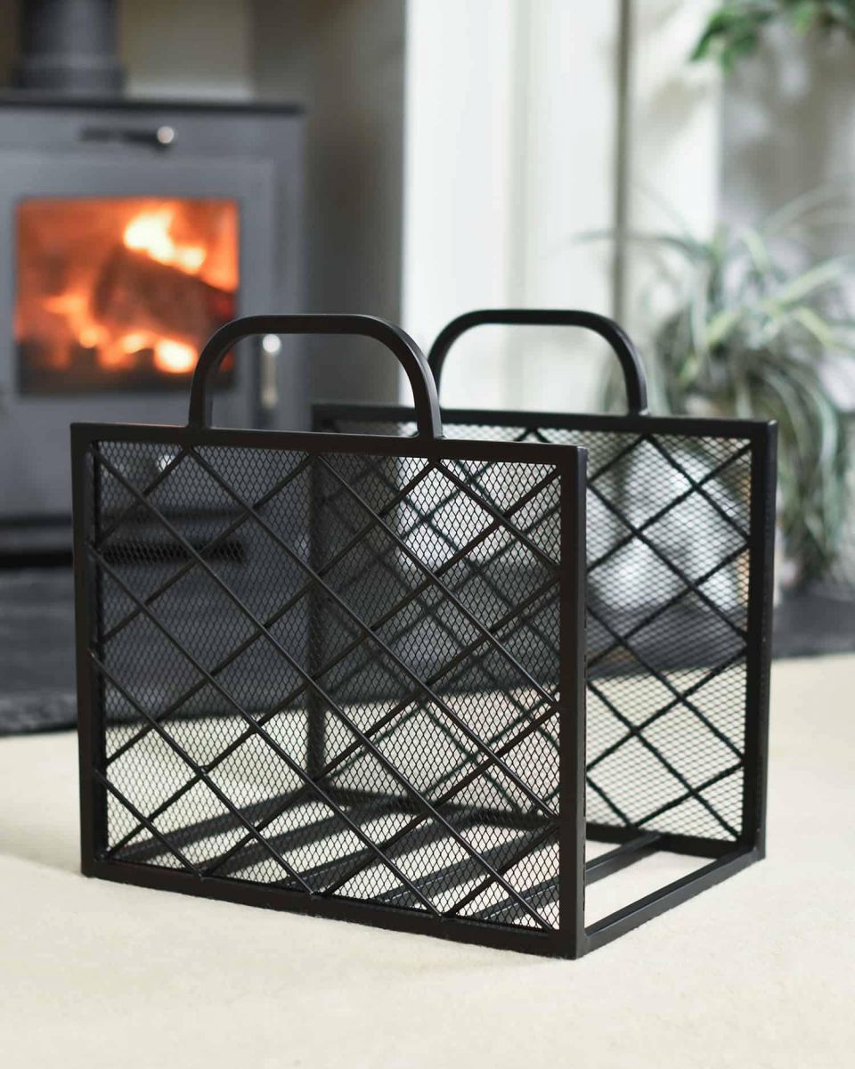 Empty Contemporary "Diamond" Design Log Holder