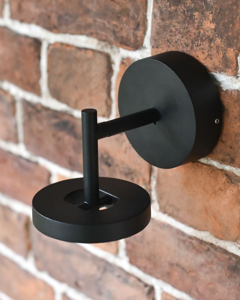 Adjustable Halo Wall Light Three quarter view