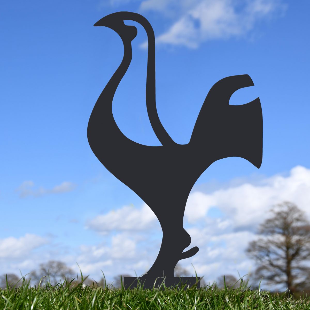 Black Contemporary Cockerel Silhouette 