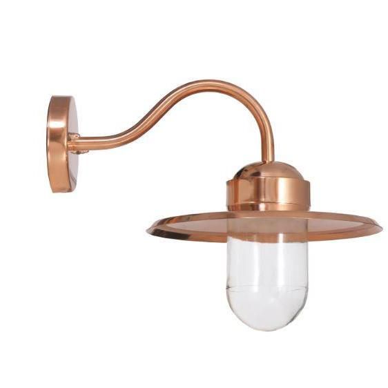 Contemporary Barn Wall Light in a Copper Finish
