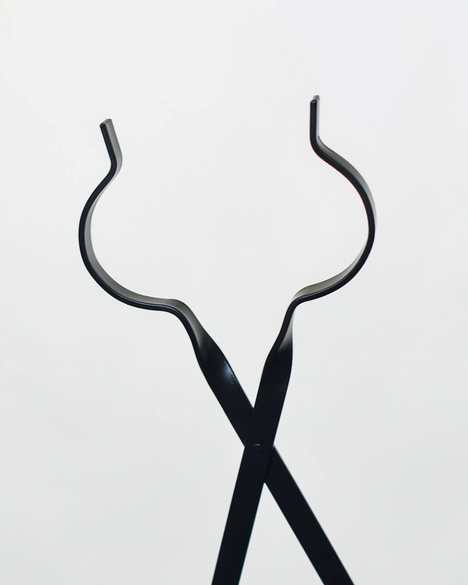 Contemporary "Juniper" Fireplace Tongs Open