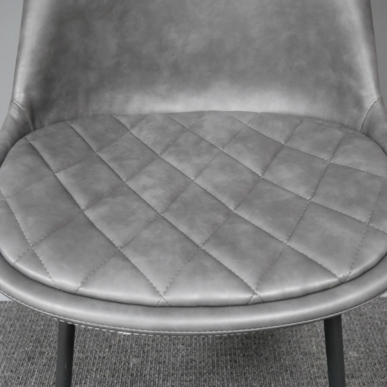 Close-up of the Quilted Leather Base of the Seat