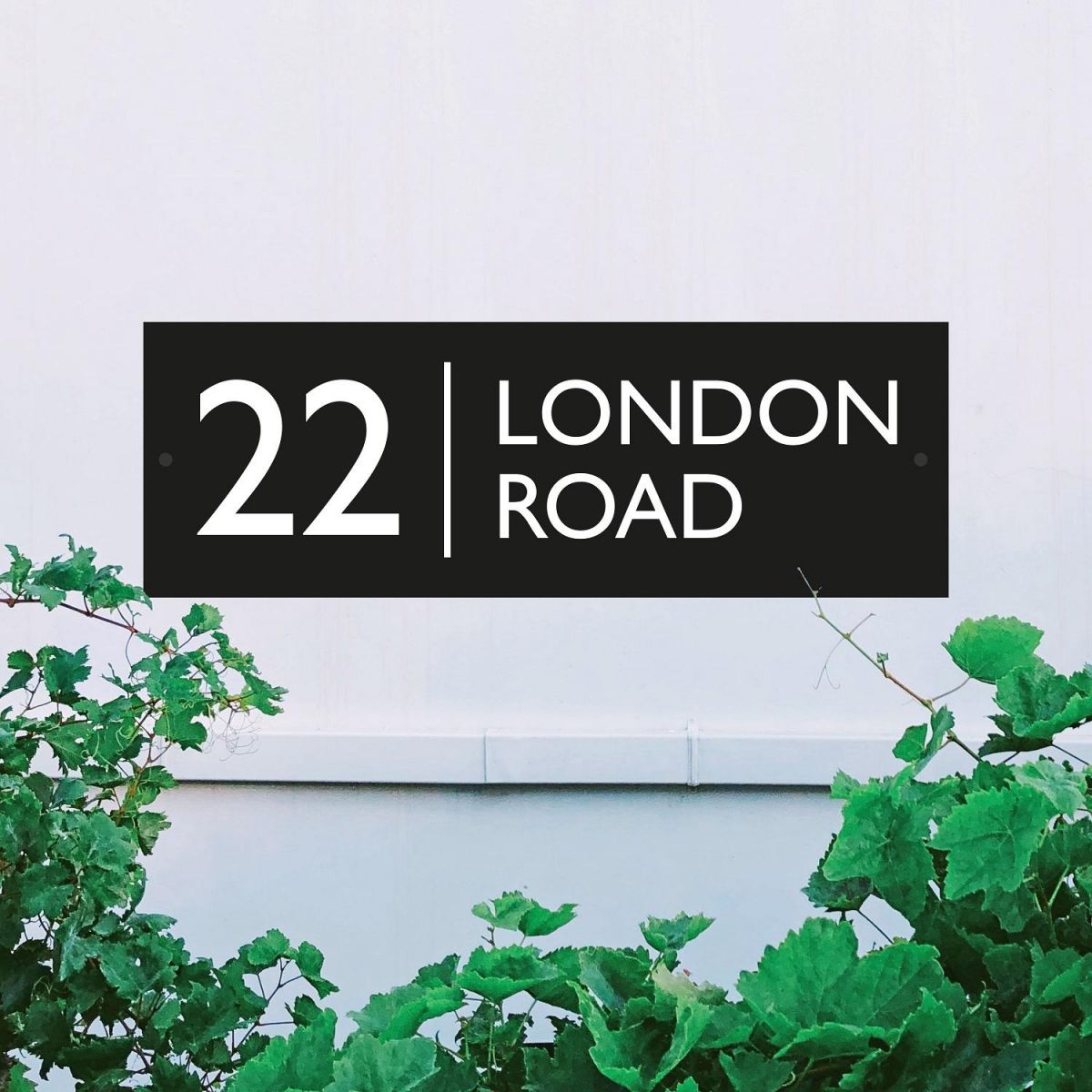 Rectangle Iron House Name Sign 