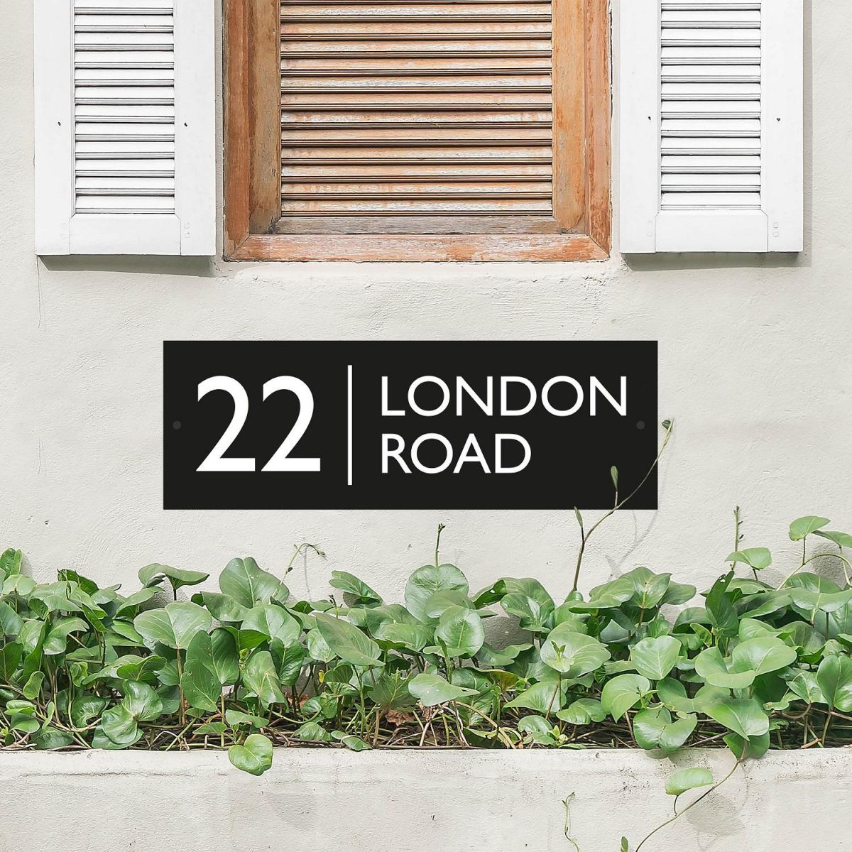 Rectangle House Name Sign 