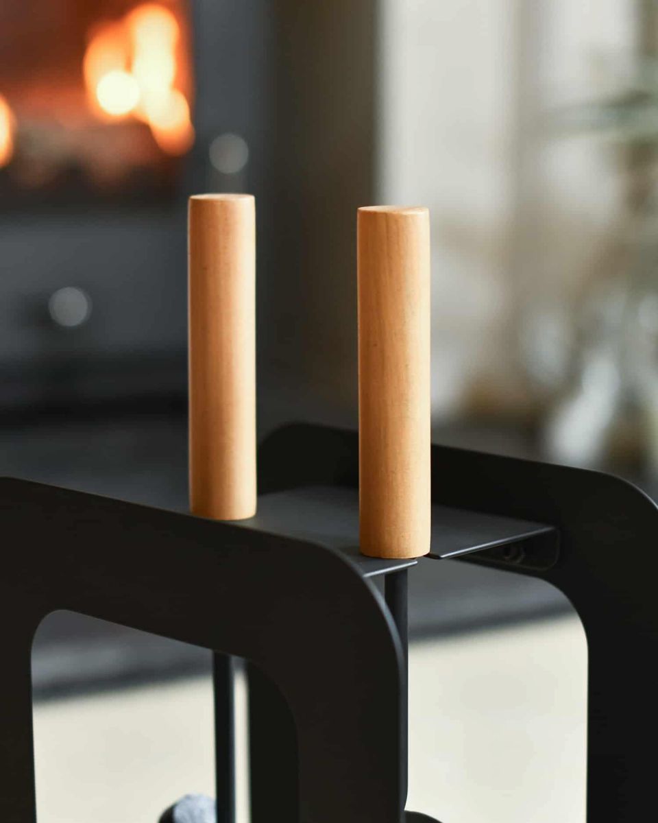 Close-Up of Wooden Handles