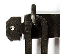 Close-up of the Hooks on the Fireplace Cooking Utensils