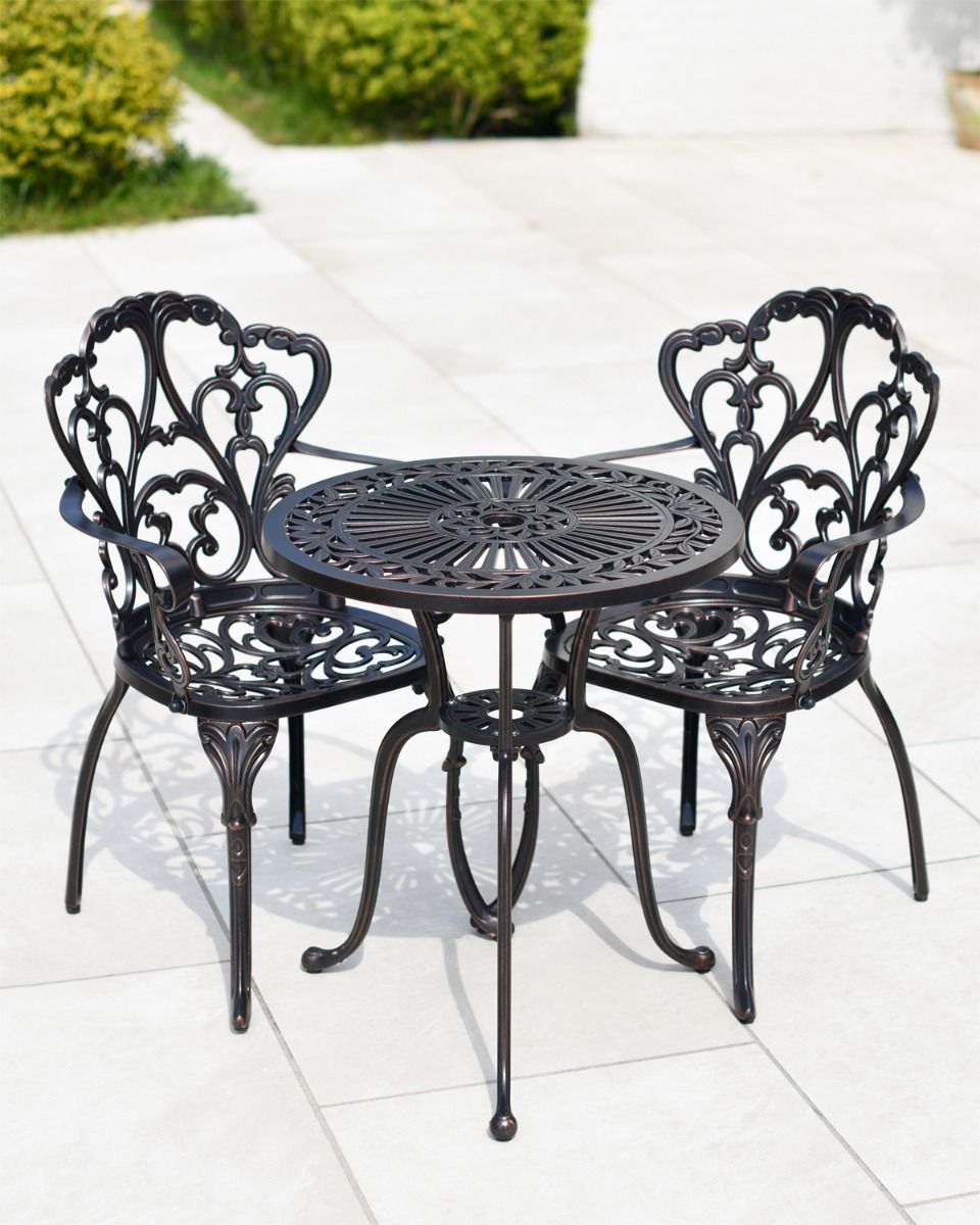 Copper Aluminium Bistro Set  Copper Aluminium Bistro Set