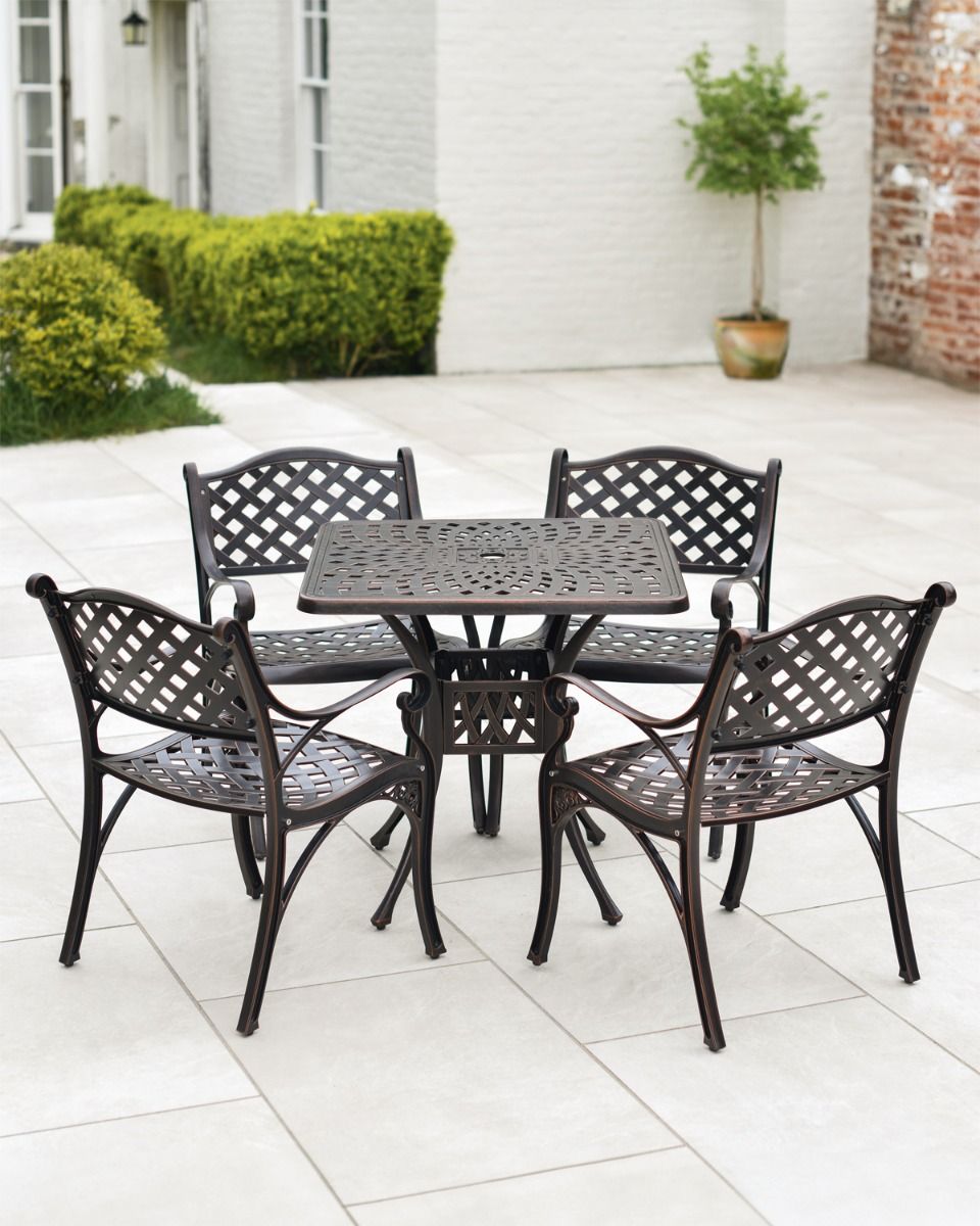 Copper Garden Furniture Set Copper Garden Furniture Set