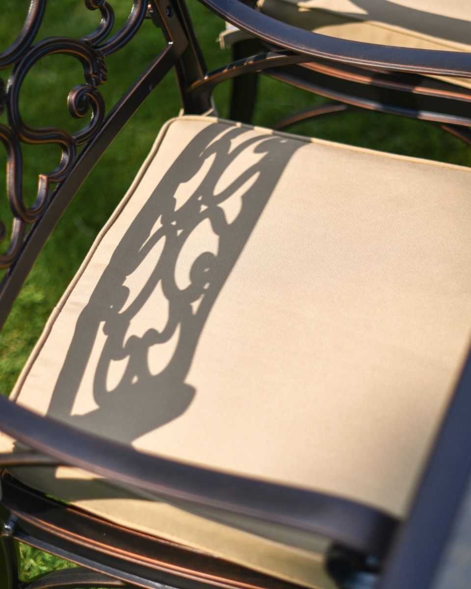 Copper Garden Seat With Cushion Copper Garden Seat With Cushion