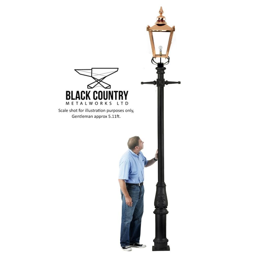 Copper Victorian Lamp Post Set to Scale