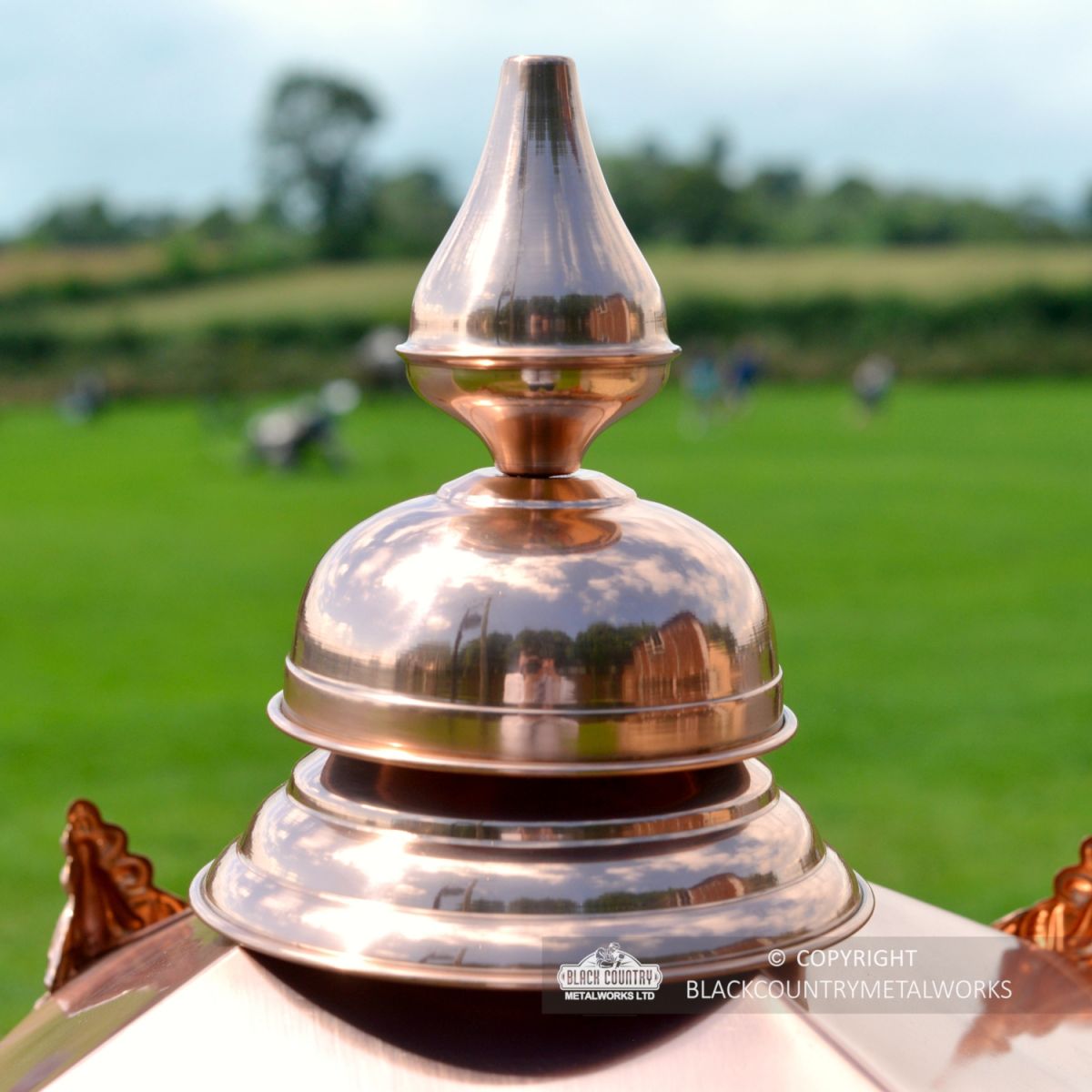 Close-up of the Copper Finial on the Lid of the Lantern
