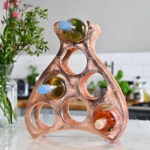Copper "Wine Lodge" Wine Rack