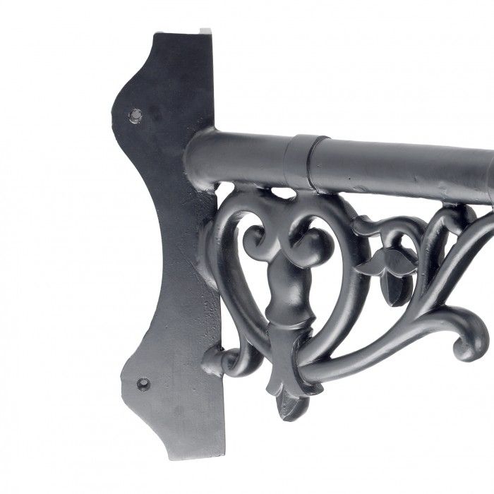 Close-up Of The Scroll Design On The Wall Bracket 