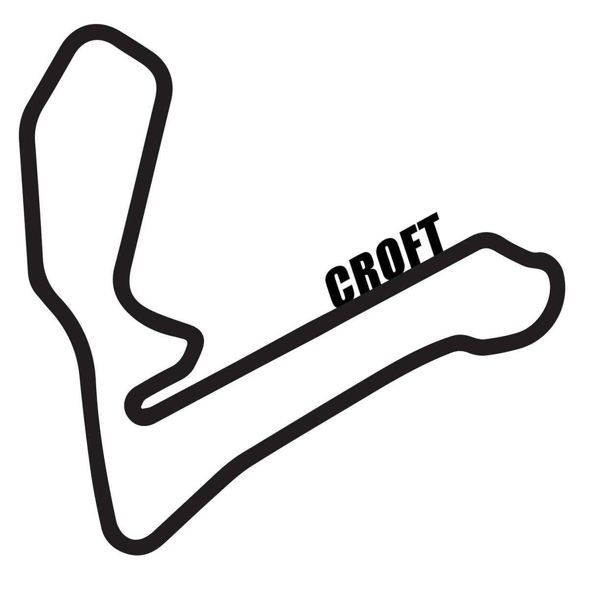 Croft Race Track Finished in Black