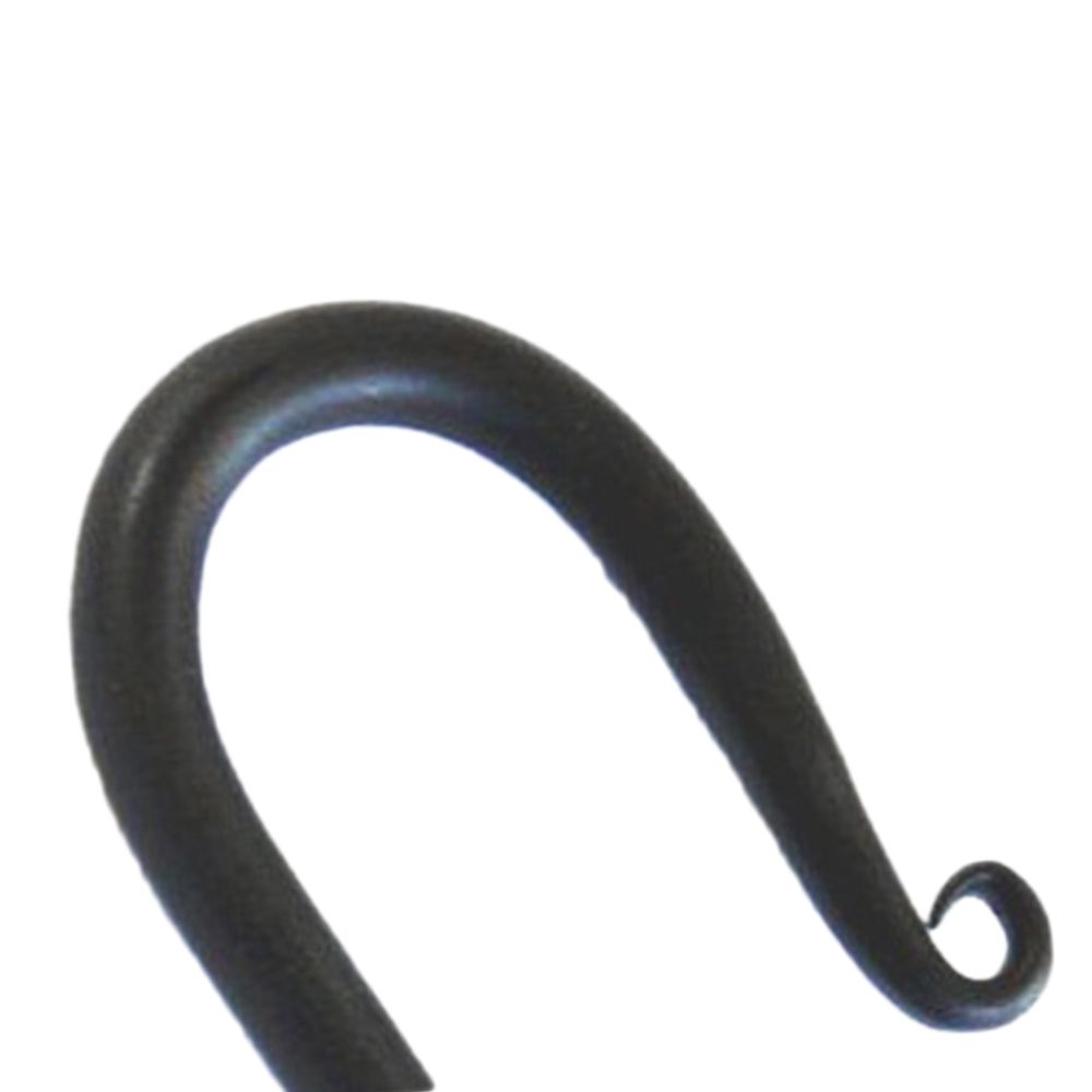 "Curldale" Wrought Iron Black S hook